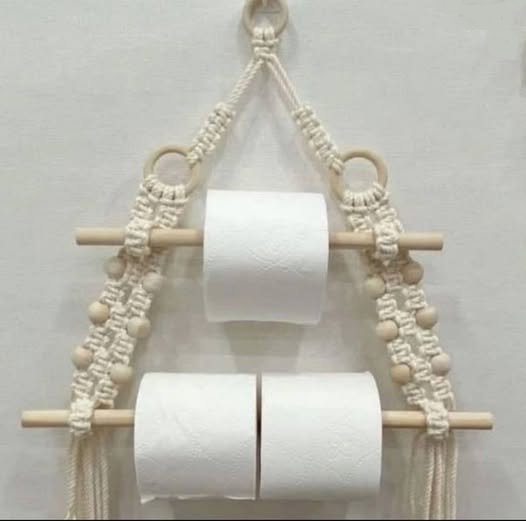 Macrame Toilet Paper Holder