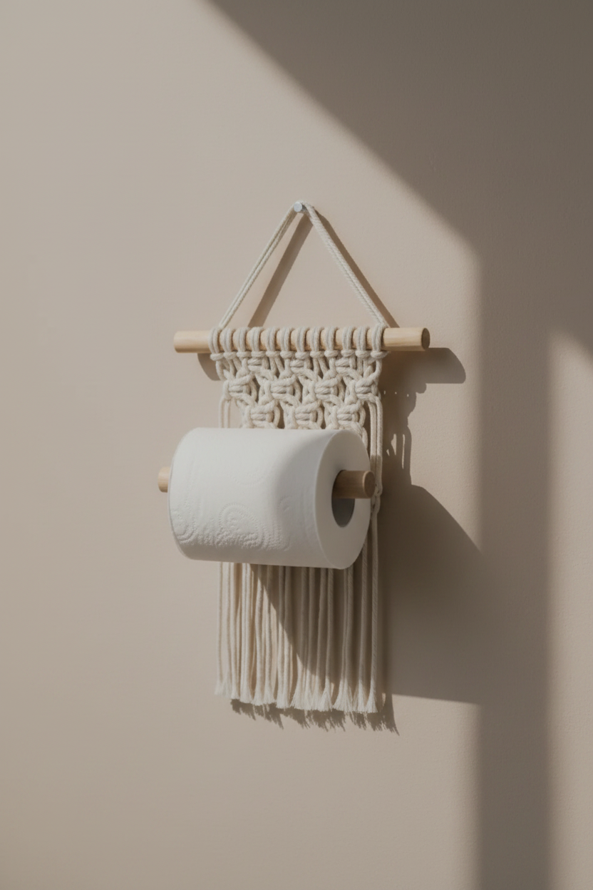 Macrame Toilet Paper Holder